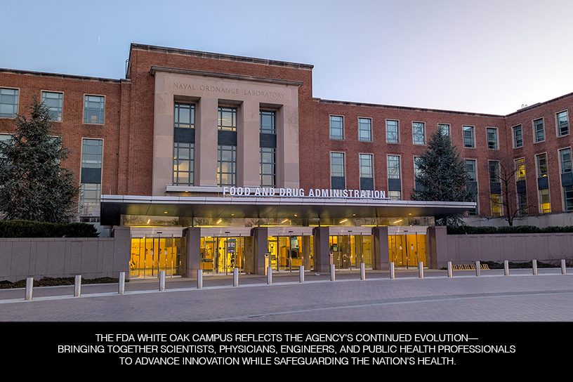 The FDA white Oak Photo of The FDA white Oak main entrance